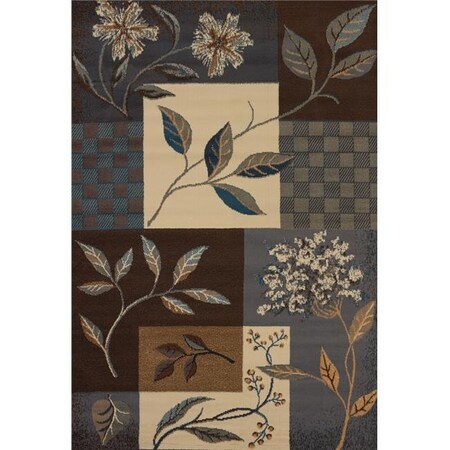 United Weavers United Weavers 940 39160 24 1 ft. 10 in. x 3 ft. Manhattan Jasmine Accent Rug; Light Blue 940 39160 24